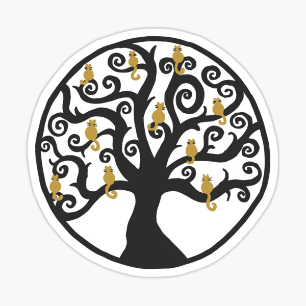 Item preview, Cat Tree of Life designed and sold by Julie Erin Designs.