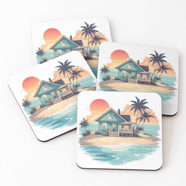 Item preview, Tropical Beach House  designed and sold by DividedFortune.