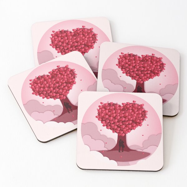 Item preview, Couple in love under a heart-shaped tree designed and sold by Medlena.