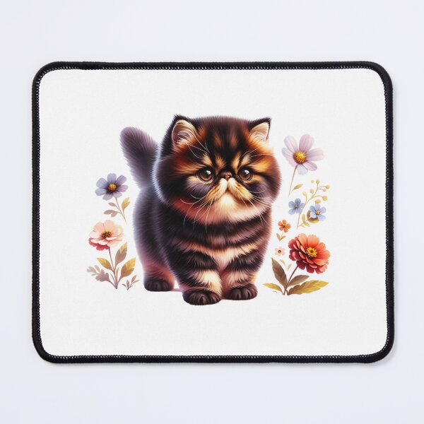 Item preview, Exotic Shorthair Kitten And Flowers designed and sold by TheAnimalZ00.