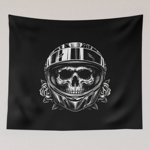 Item preview, SKULL DARK HELMET MOTORCYCLE BEARD BYKER RACING CAR NASCAR MOTO GP CHOPPER #ogirdor designed and sold by ogirdorgraphics.