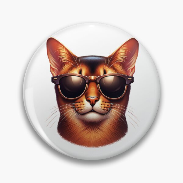 Item preview, Abyssinian Cat Wearing Sunglasses designed and sold by TheAnimalZ00.