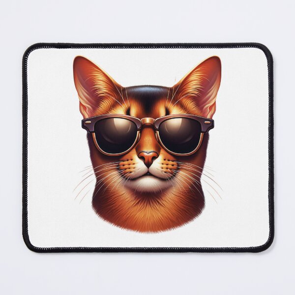 Item preview, Abyssinian Cat Wearing Sunglasses designed and sold by TheAnimalZ00.