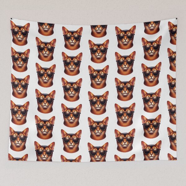 Item preview, Abyssinian Cat Wearing Sunglasses designed and sold by TheAnimalZ00.