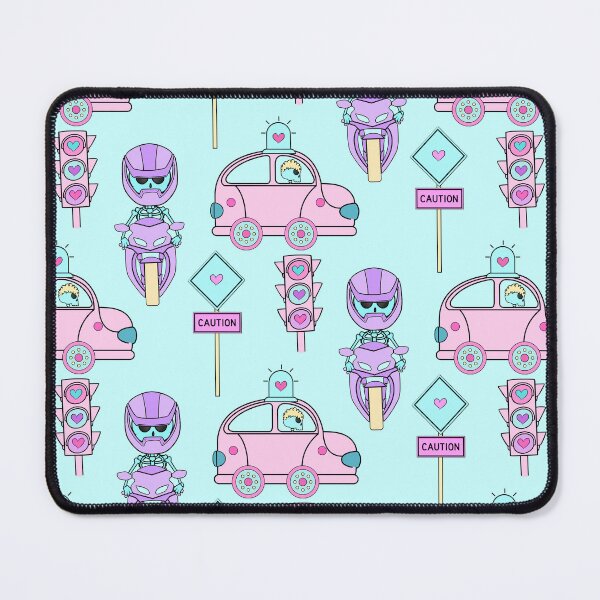 Item preview, cute sticker pack: traffic sign, motorcycle, police car designed and sold by MoreCasual.