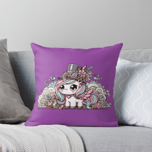 Item preview, floral Steampunk Unicorn - Adorable style designed and sold by Brudy-R.