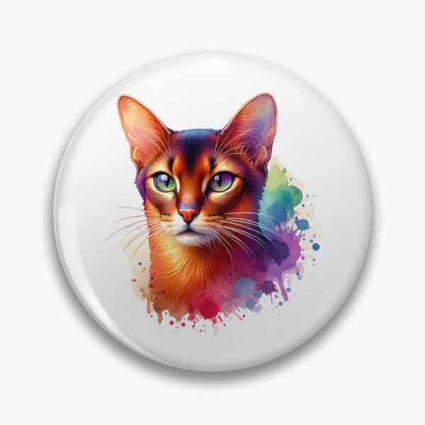 Item preview, Watercolor Abyssinian Cat  designed and sold by TheAnimalZ00.