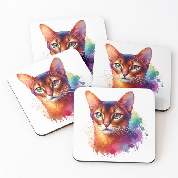 Item preview, Watercolor Abyssinian Cat  designed and sold by TheAnimalZ00.