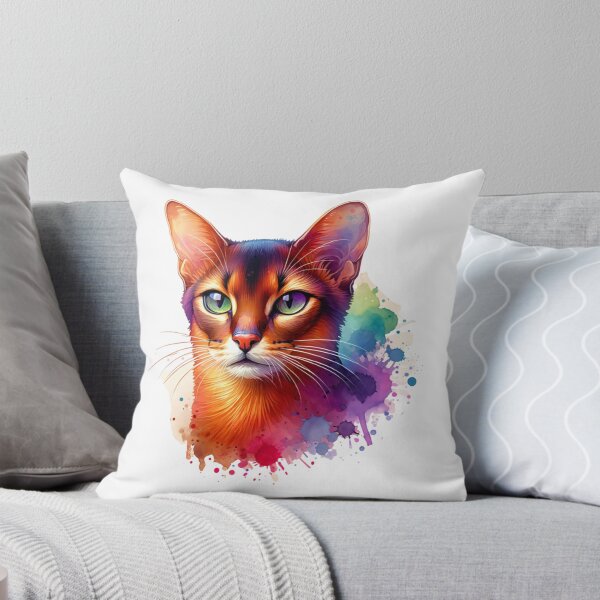 Item preview, Watercolor Abyssinian Cat  designed and sold by TheAnimalZ00.