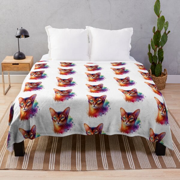 Item preview, Watercolor Abyssinian Cat  designed and sold by TheAnimalZ00.