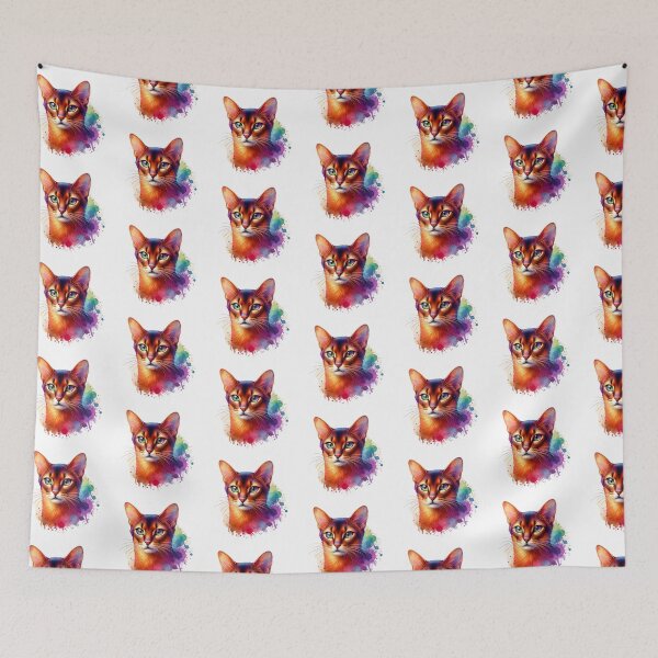 Item preview, Watercolor Abyssinian Cat  designed and sold by TheAnimalZ00.
