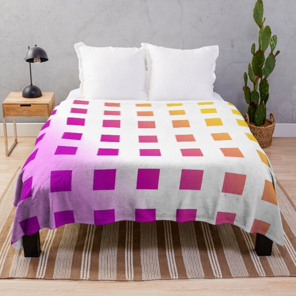 Item preview, Yellow and Pink Gradient Bold Grid Squares Minimal Pattern Design designed and sold by patternsoup.