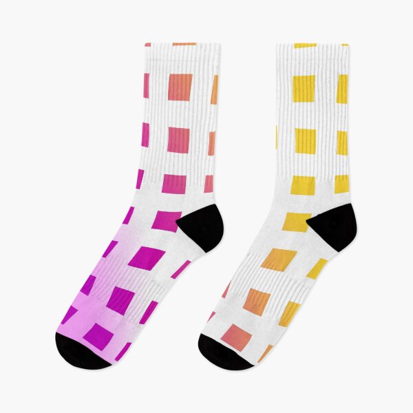 Item preview, Yellow and Pink Gradient Bold Grid Squares Minimal Pattern Design designed and sold by patternsoup.