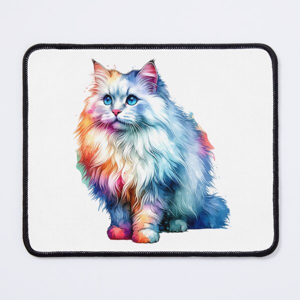 Item preview, Watercolor Turkish Angora Cat designed and sold by TheAnimalZ00.