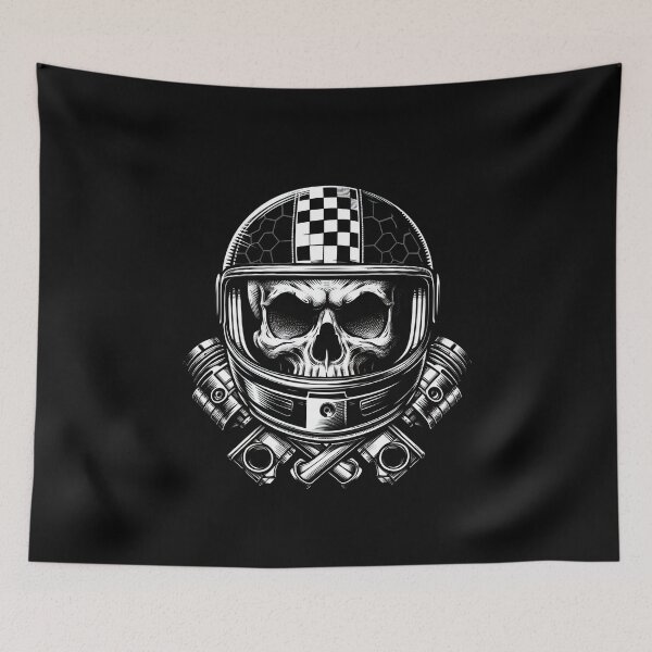 Item preview, sKULL DARK HELMET MOTORCYCLE BEARD BYKER RACING CAR NASCAR MOTO GP CHOPPER #ogirdor designed and sold by ogirdorgraphics.