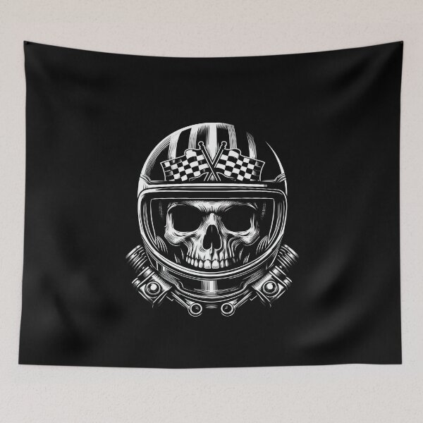 Item preview, sKULL DARK HELMET MOTORCYCLE BEARD BYKER RACING CAR NASCAR MOTO GP CHOPPER #ogirdor designed and sold by ogirdorgraphics.