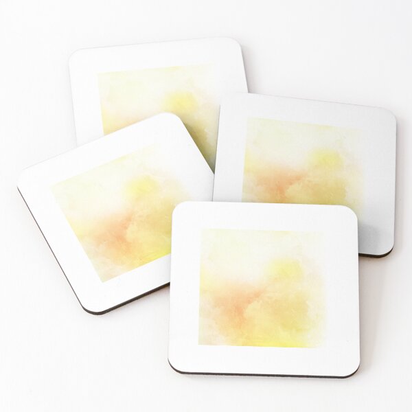 Item preview, "Golden Glow: Abstract Yellow Watercolor Texture Background designed and sold by hjian8219.