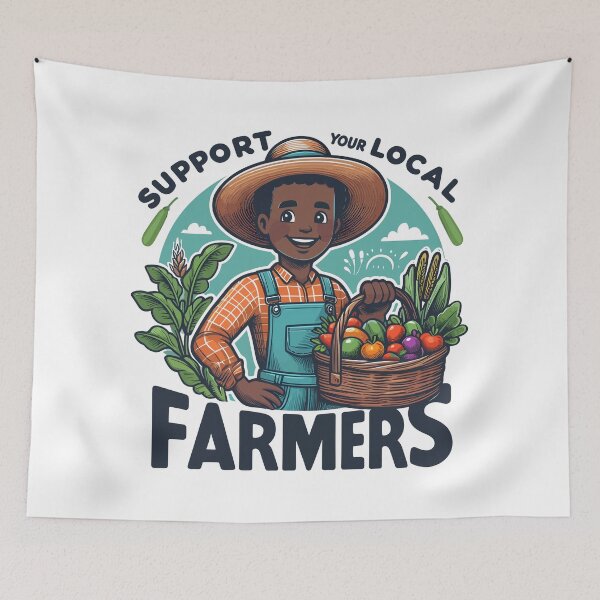 Item preview, Support Local Farmers designed and sold by Quirky Shirts.