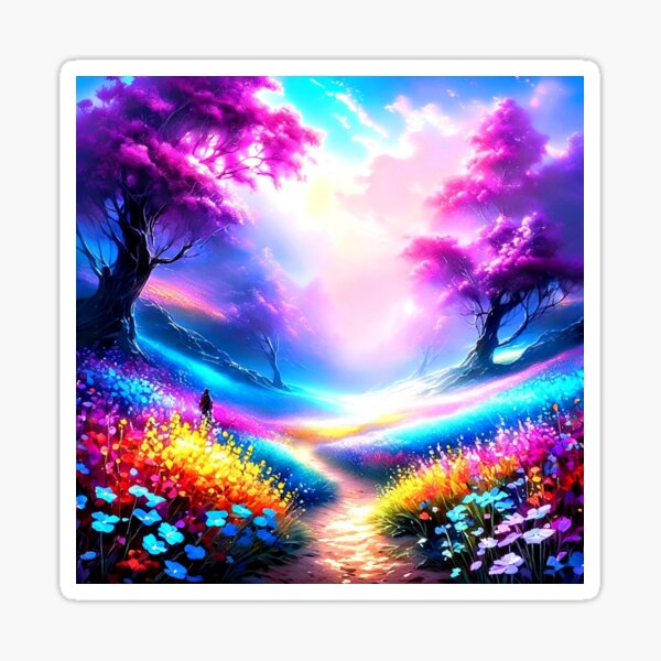 Item preview, Fields of Euphoria: A Floral Dreamscape designed and sold by Kingcls.