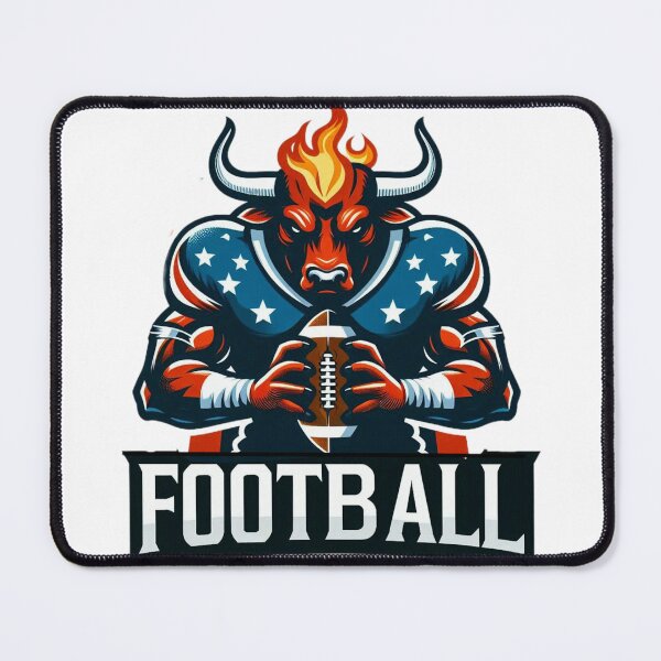 Item preview, Bull football player badge designed and sold by ErikFQ.