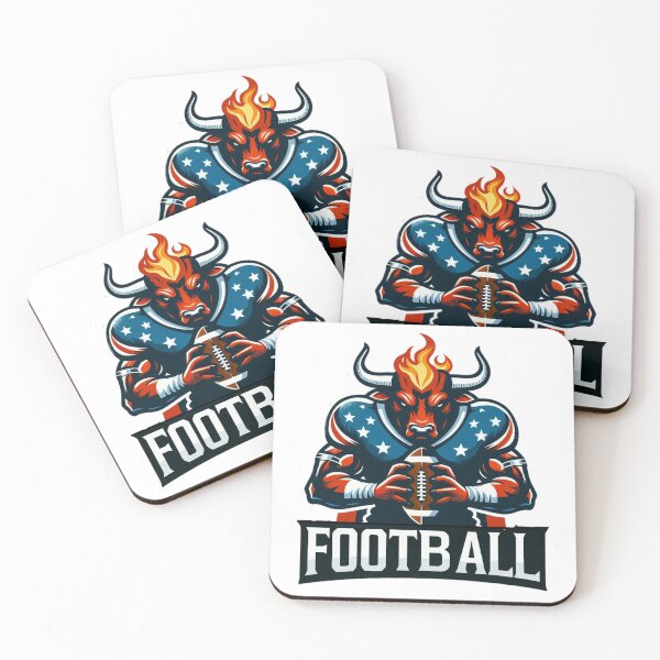 Item preview, Bull football player badge designed and sold by ErikFQ.