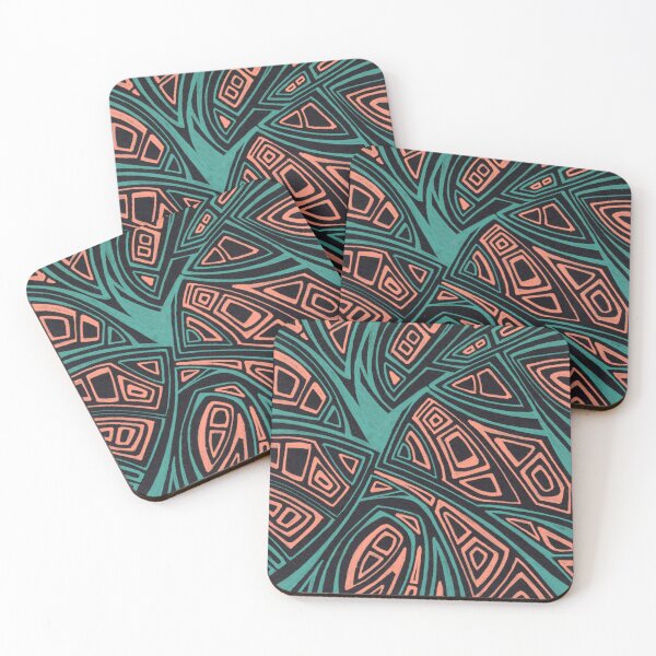 Item preview, Angular Orange and Green designed and sold by Dawn Anthes.