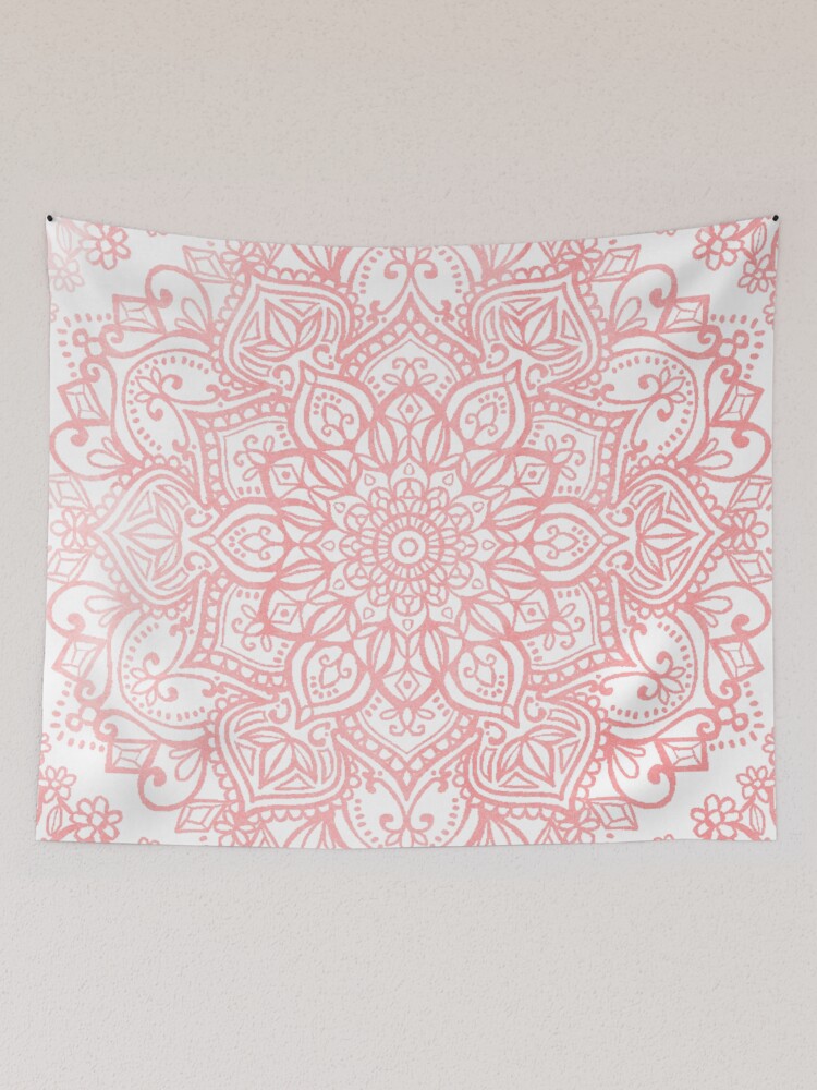 Light pink mandala online tapestry