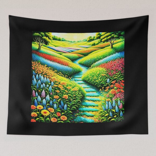 Item preview, Color Fly Fields: A Kaleidoscope of Floral Wonder designed and sold by Kingcls.
