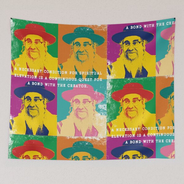 Item preview, Jewish Patriotic Rabbi Retro Pop Art Kabbalah Quotes Talmud Jewish Chabad Rabbi designed and sold by InnaMGraphic.