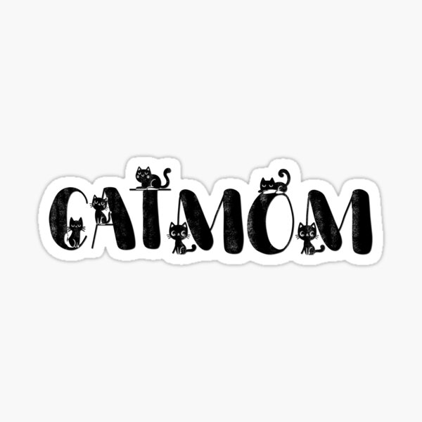 Cat Mom Sticker
