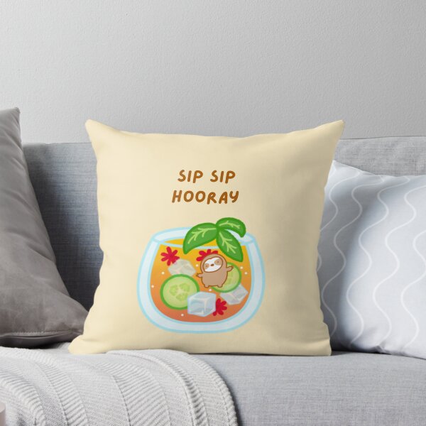 Item preview, Sip Sip Hooray Summer Cocktail Sloth designed and sold by theslothinme.