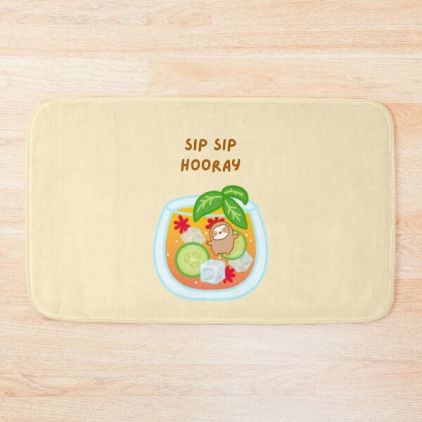 Item preview, Sip Sip Hooray Summer Cocktail Sloth designed and sold by theslothinme.