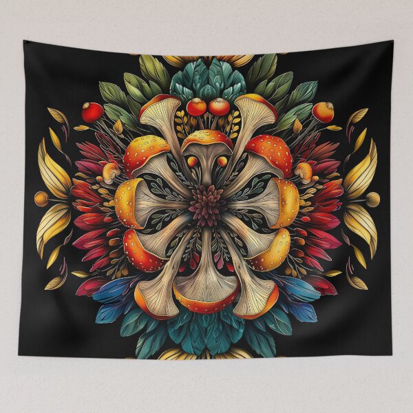 Item preview, Mushroom Mandala designed and sold by JPugliese.