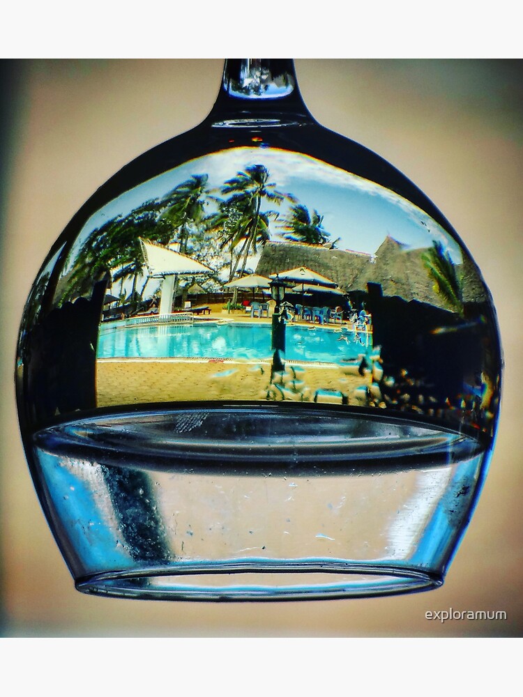"Turn the Glass Upside Down Wine Glass Turtle Bay, Watamu, Kenya