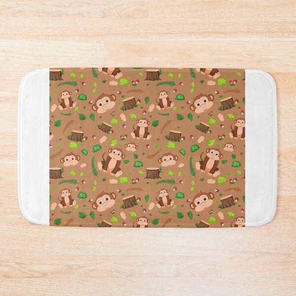 Item preview, Cheerful Chimps: Cute Monkey Seamless Pattern designed and sold by hjian8219.