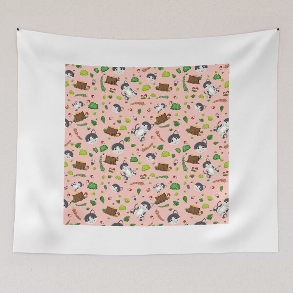 Item preview, "Purr-fect Patterns: Cute Cat Seamless Pattern" designed and sold by hjian8219.