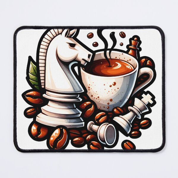 Item preview, Chess and coffee great combination designed and sold by AOCIlustrations.
