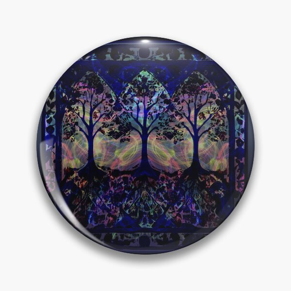 Item preview, Psychedelic trees with galaxy sky designed and sold by AuroraXGreen.