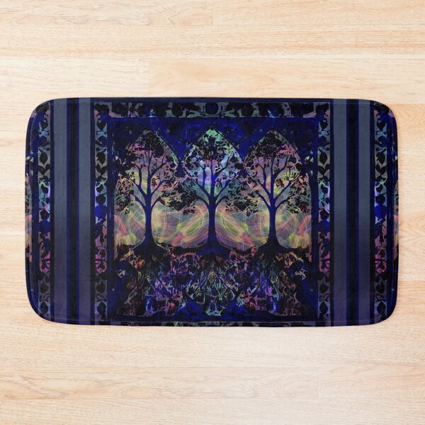 Item preview, Psychedelic trees with galaxy sky designed and sold by AuroraXGreen.