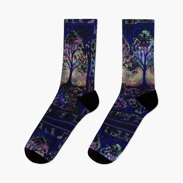 Item preview, Psychedelic trees with galaxy sky designed and sold by AuroraXGreen.
