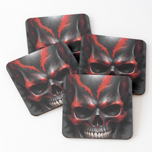 Item preview, Evil Skull with Red Accents designed and sold by papi1998.