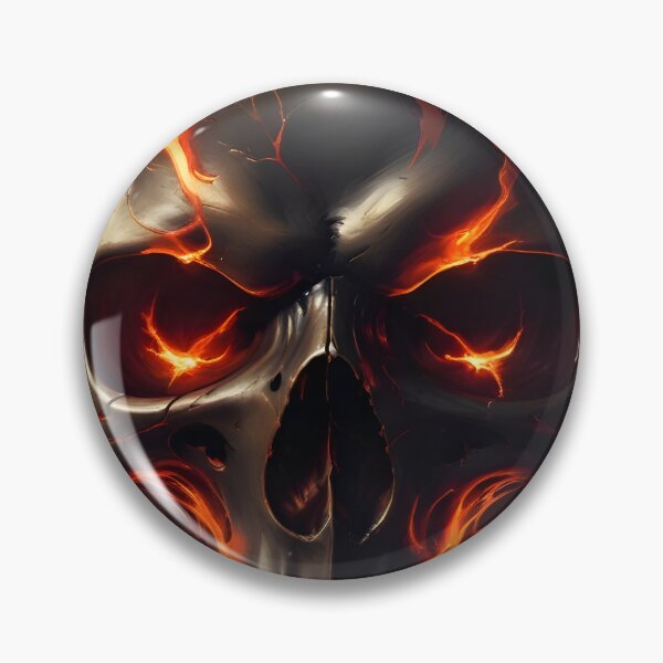 Item preview, Evil Skull with Red Accents designed and sold by papi1998.