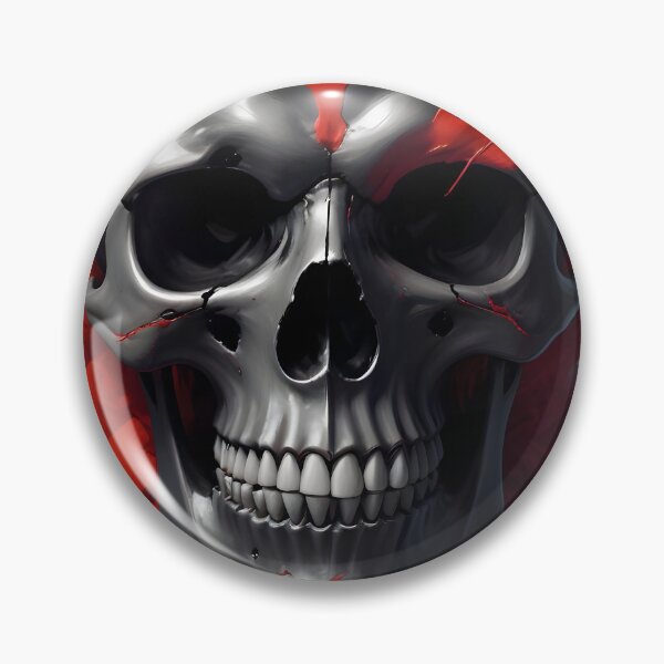 Item preview, Evil Skull with Red Accents designed and sold by papi1998.