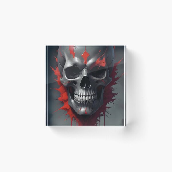 Item preview, Evil Skull with Red Accents designed and sold by papi1998.