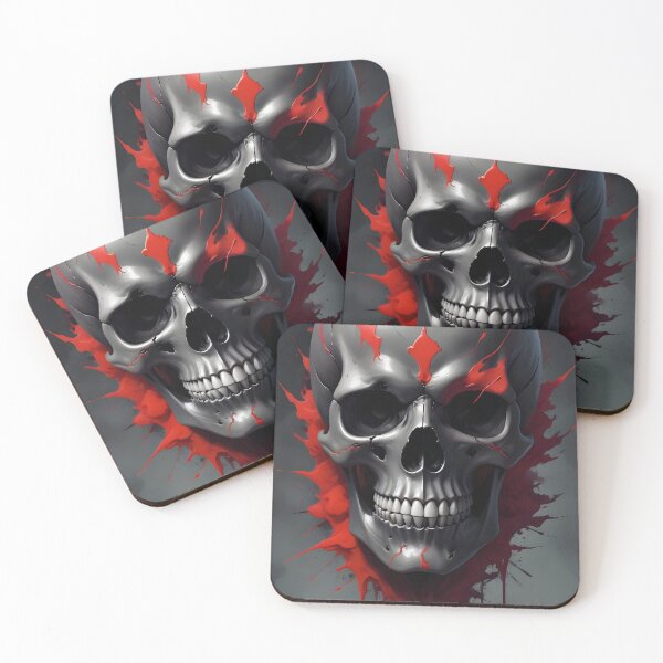 Item preview, Evil Skull with Red Accents designed and sold by papi1998.