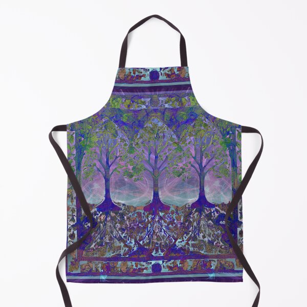 Artikelvorschau, Batik-Stil Psychedelische Bäume rosa blauer Himmel wirbelt entworfen und verkauft von AuroraXGreen.