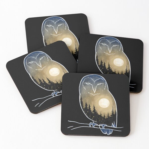 Item preview, Beautiful Night Sky Owl Silhouette designed and sold by PlanetMarker.