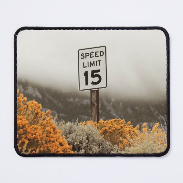 Item preview, 15 MPH Speed Limit Sign in Golden Flowers designed and sold by FeatherfallSTU.