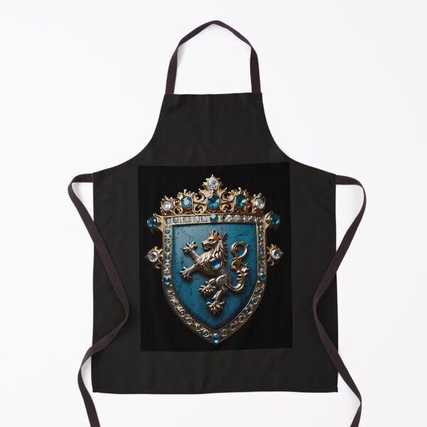 Item preview, Custom Classic Azure Cobalt Silver Lion Coat Of Arms designed and sold by Way Way Cool.