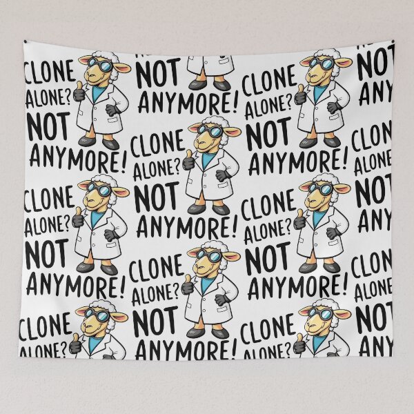 Item preview, CLONE ALONE? NOT ANYMORE! Dolly's Having a Baa-aad Time with Her Cloned Buddies designed and sold by SplashTastic.